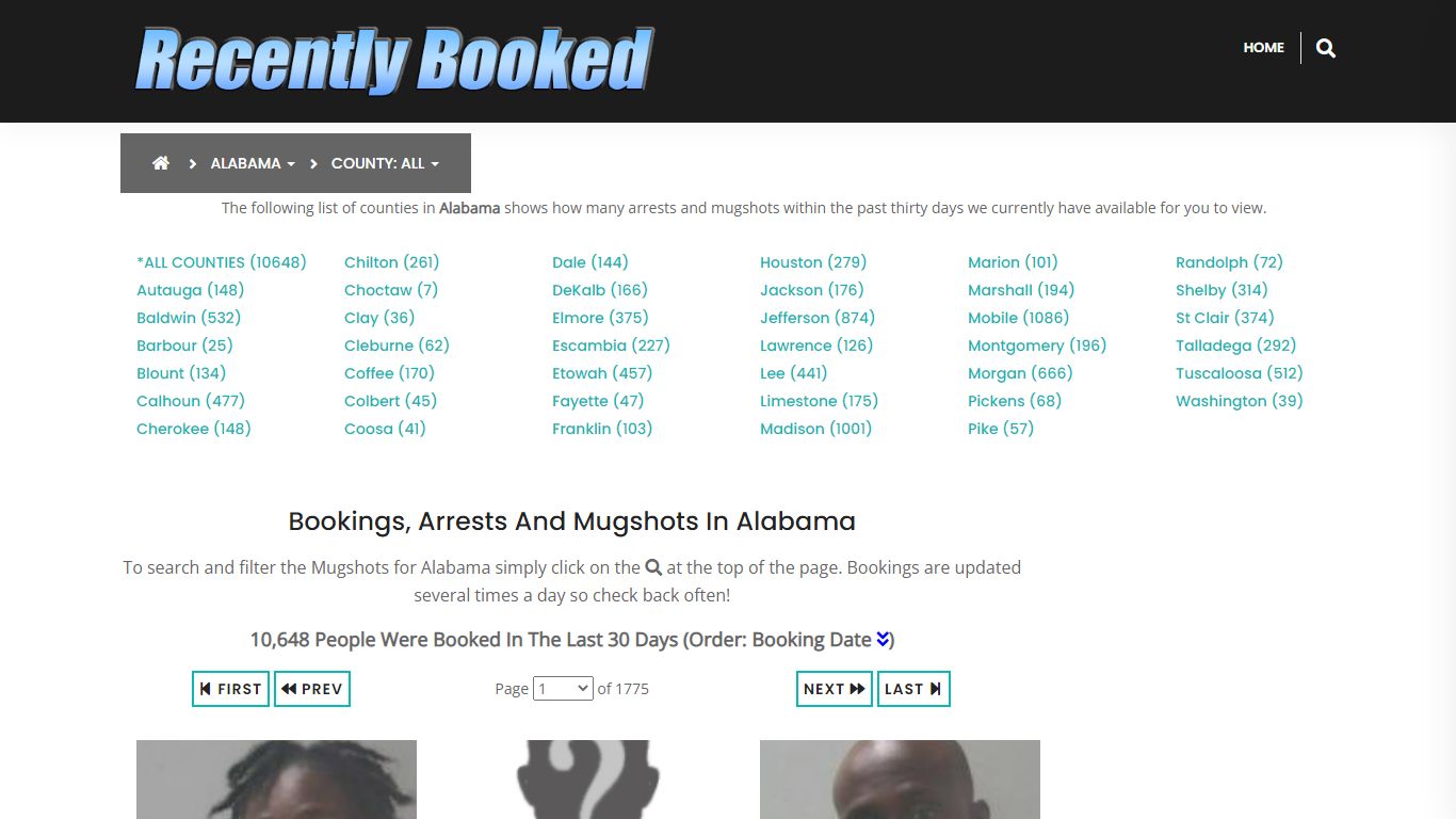 Recent bookings, Arrests, Mugshots in Alabama - Recently Booked